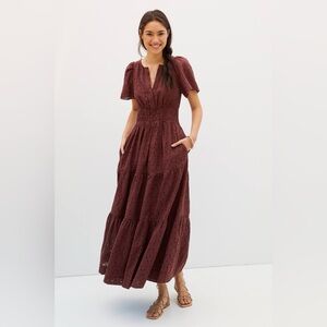Anthropologie Maeve Somerset Maxi Dress